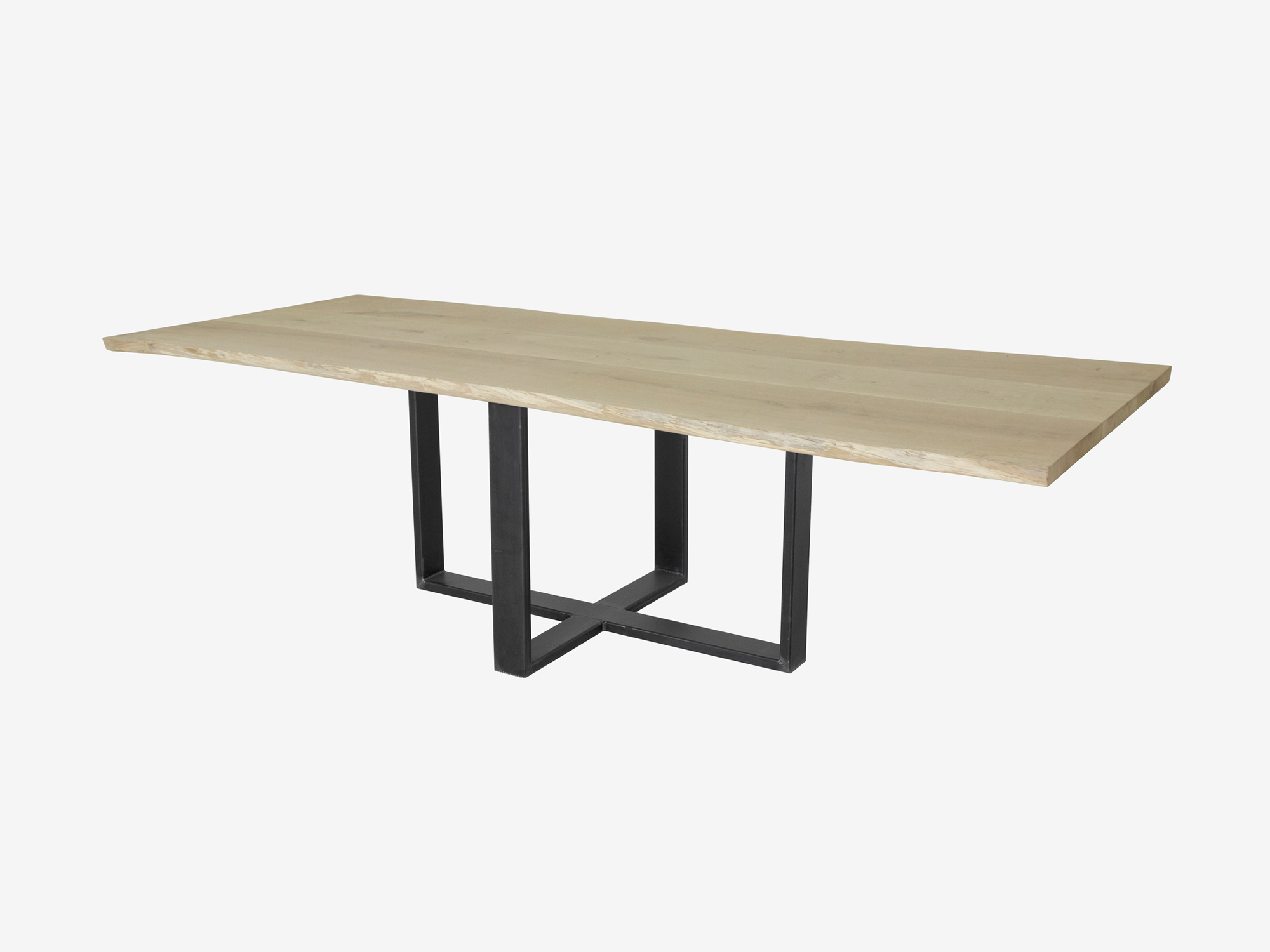 eiken tafelblad schoonmaken boomstam tafel met industriele poot op maat gemaakt with eiken tafelblad schoonmaken boomstam tafel met industriele poot op maat gemaakt with
